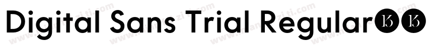 Digital Sans Trial Regular字体转换